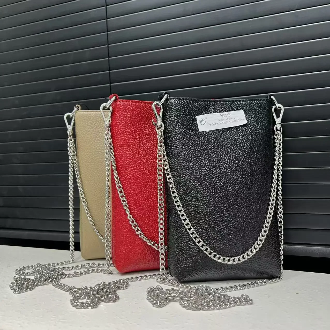 Luxury Bags Youtube - กระเป๋าสะพายไหล่ดีไซน์หรูหราทันสมัยสำหรับสุภาพสตรี ทรงตรง สีพื้น ลายลิ้นจี่ เรียบง่าย สะพายเฉียง