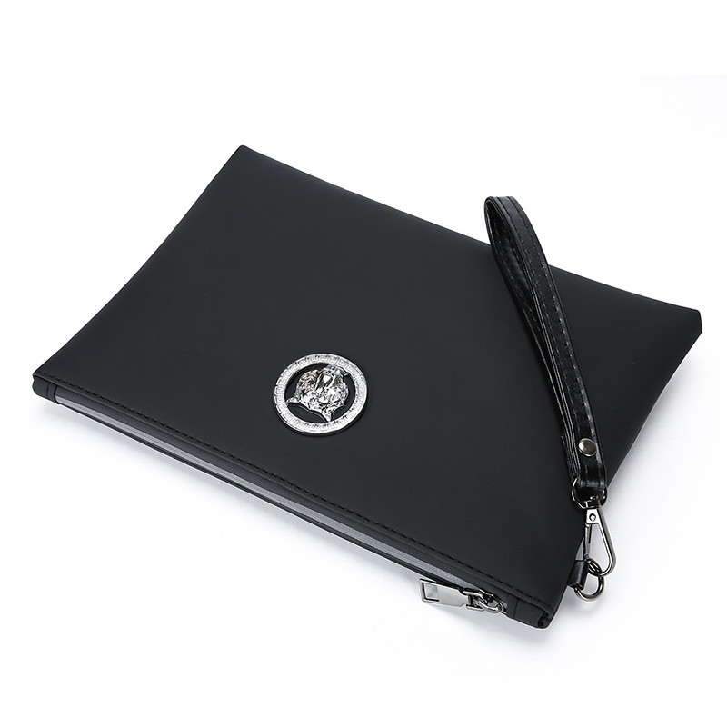 Wristlet Wallet Zipper - กระเป๋าคลัทช์หนัง PU นุ่มสำหรับผู้ชาย กระเป๋าสตางค์ความจุขนาดใหญ่ กระเป๋าถือสำหรับธุรกิจและพักผ่อน ดีไซน์หรูหราสำหรับสุภาพบุรุษ