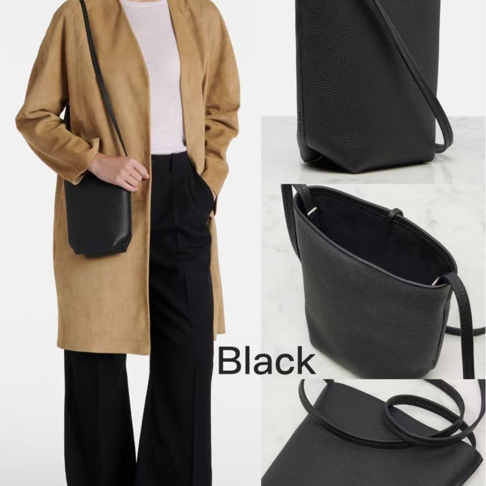Luxury Bags Old Money - กระเป๋าถือทรงถังใบเล็กหนังแท้สไตล์หรูหราแบบวินเทจ กระเป๋าสะพายข้างมินิ กระเป๋าใส่โทรศัพท์มือถือระดับพรีเมียม