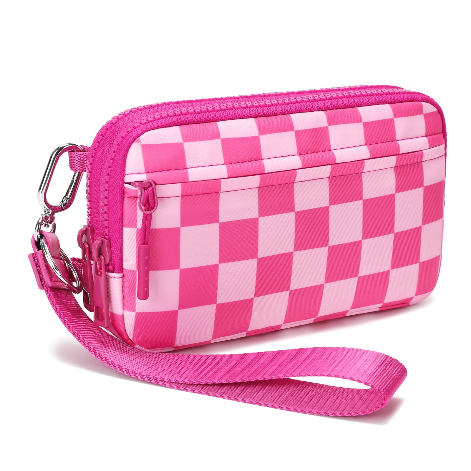 Wristlet Wallet Zipper - [กระเป๋าสตางค์แบบคล้องมือ DOYOGI] กระเป๋าสตางค์แบบคล้องมือ DOYOGI ลายตารางสำหรับผู้หญิง |