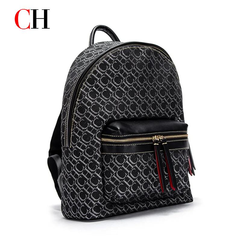 Luxury Bags For School - กระเป๋าสะพายไหล่ CH แบรนด์หรู ความจุขนาดใหญ่ กระเป๋าเป้เดินทางสำหรับเดินทางประจำวัน 2026
