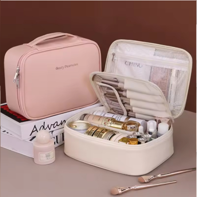 Luxury Bags Shopping - กระเป๋าเครื่องสำอางผู้หญิงแบบใหม่ กระเป๋าเก็บของพกพา ความจุขนาดใหญ่ กระเป๋าแต่งหน้าหรูหรา อุปกรณ์จัดระเบียบสำหรับการเดินทาง กระเป๋าใส่ของใช้ส่วนตัว
