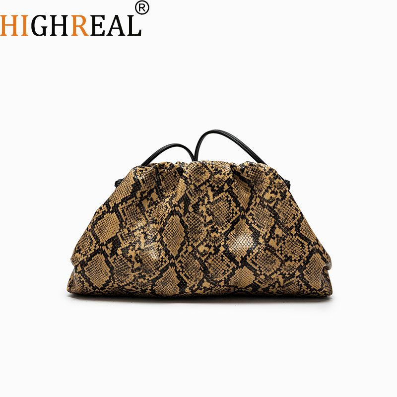 Luxury Bags Consignment - กระเป๋าถือทรงหยดน้ำลายงูสำหรับผู้หญิง กระเป๋าคลัทช์ กระเป๋าสะพายไหล่ลายงู กระเป๋าถือแบบสะพายข้าง กระเป๋าแบรนด์เนมสุดหรู