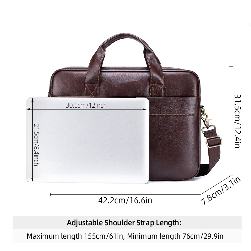 กระเป๋าเอกสารผู้ชายหนังแท้ กระ - Luxury Bags For School บทวิจารณ์และราคา