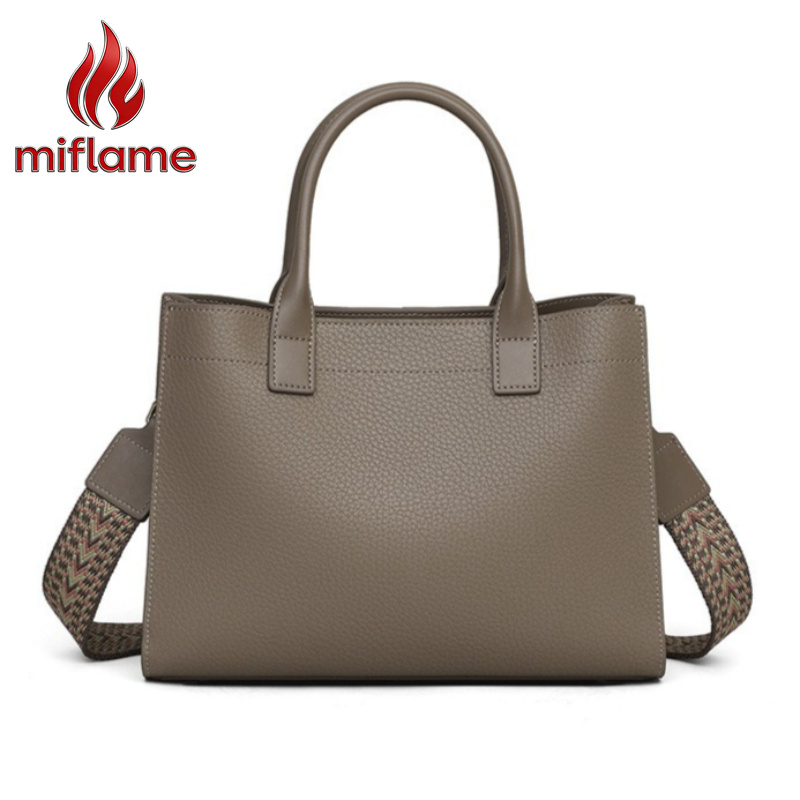 กระเป๋าหนังแท้ทรง Satchel สำหร - Structured Handbag Top Handle บทวิจารณ์และราคา