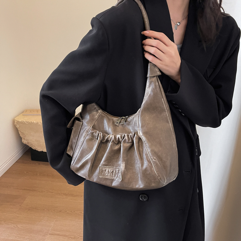 Distressed Vintageไหล่กระเป๋าผ - Luxury Bags Consignment บทวิจารณ์และราคา