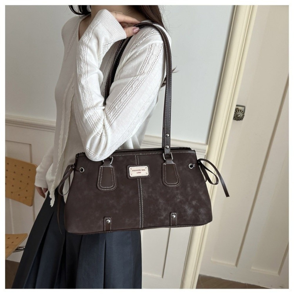 กระเป๋าถือหนังเทียมสไตล์มินิมอ - Structured Handbag Top Handle บทวิจารณ์และราคา