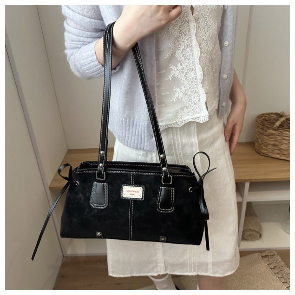 กระเป๋าถือหนังเทียมสไตล์มินิมอ - Structured Handbag Top Handle บทวิจารณ์และราคา
