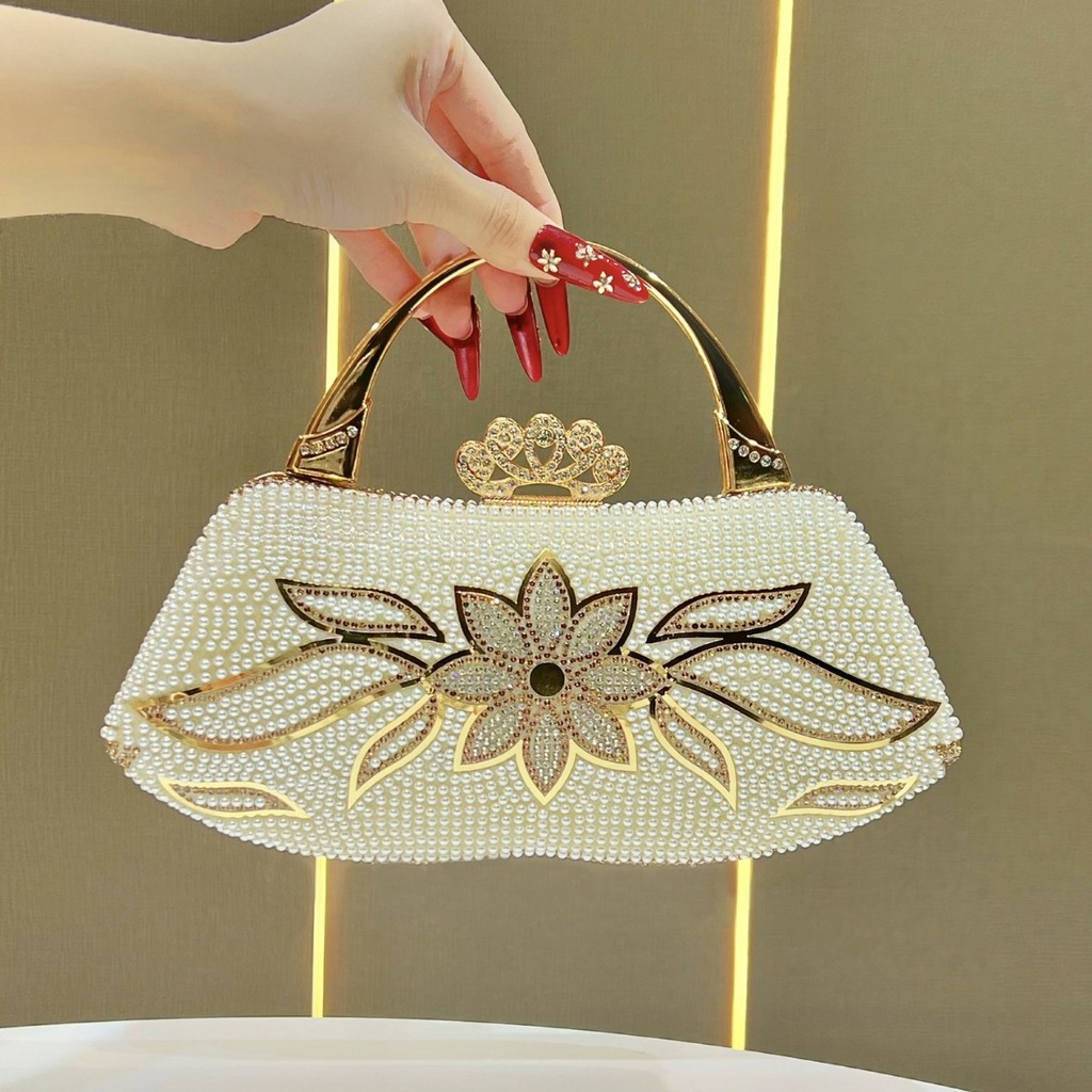 กระเป๋าถือหูหิ้วลายดอกไม้สำหรั - Structured Handbag Top Handle บทวิจารณ์และราคา