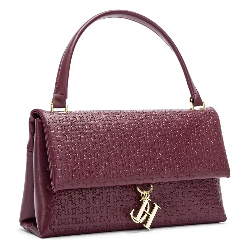 กระเป๋าถือสุดหรู ปั๊มลายโมโนแก - Structured Handbag Top Handle บทวิจารณ์และราคา