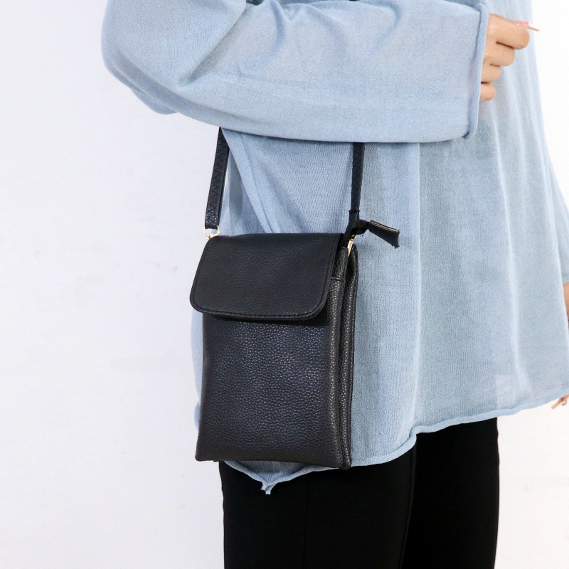กระเป๋าหนังผู้หญิงแบบสะพายข้าง - Wristlet Wallet Zipper บทวิจารณ์และราคา