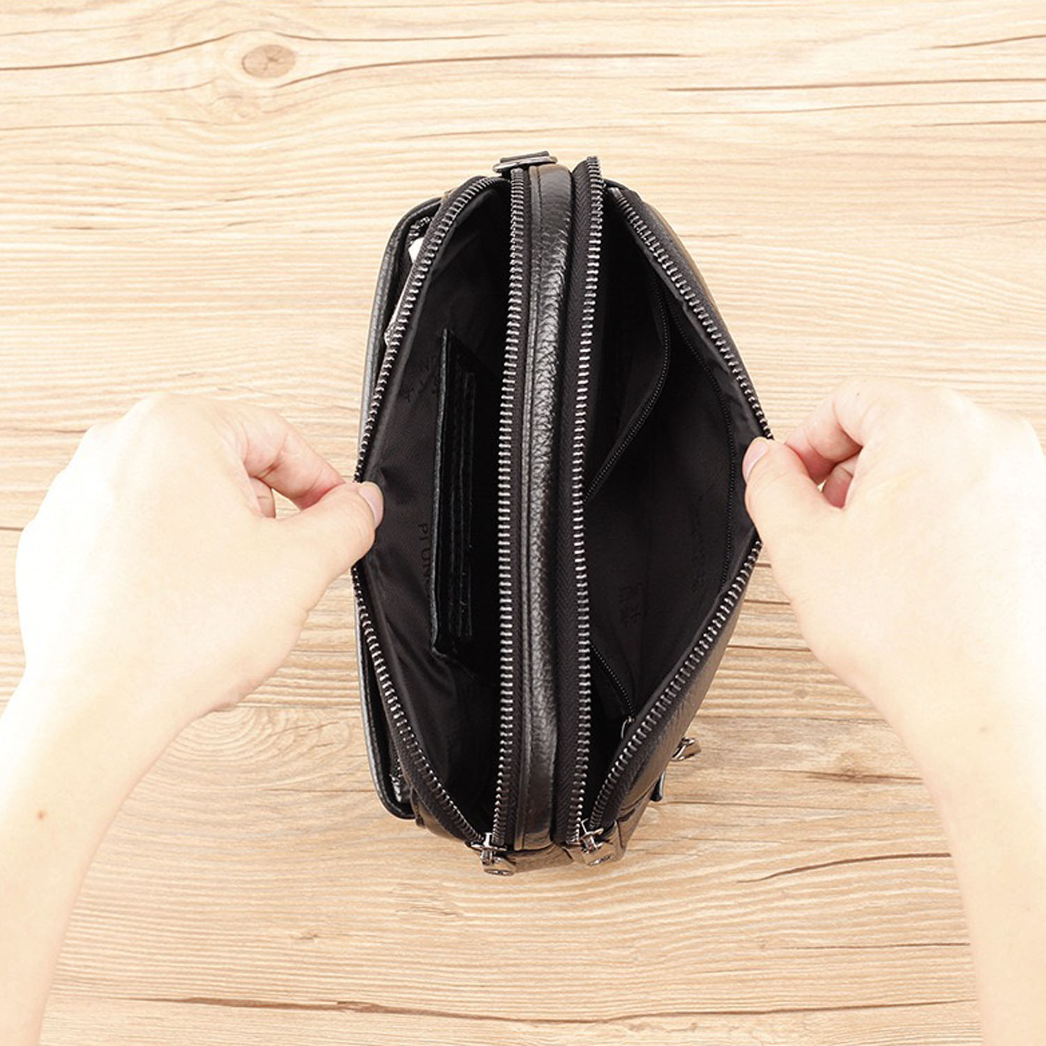 กระเป๋าคลัทช์ธุรกิจแฟชั่นหนังแ - Wristlet Wallet Zipper บทวิจารณ์และราคา