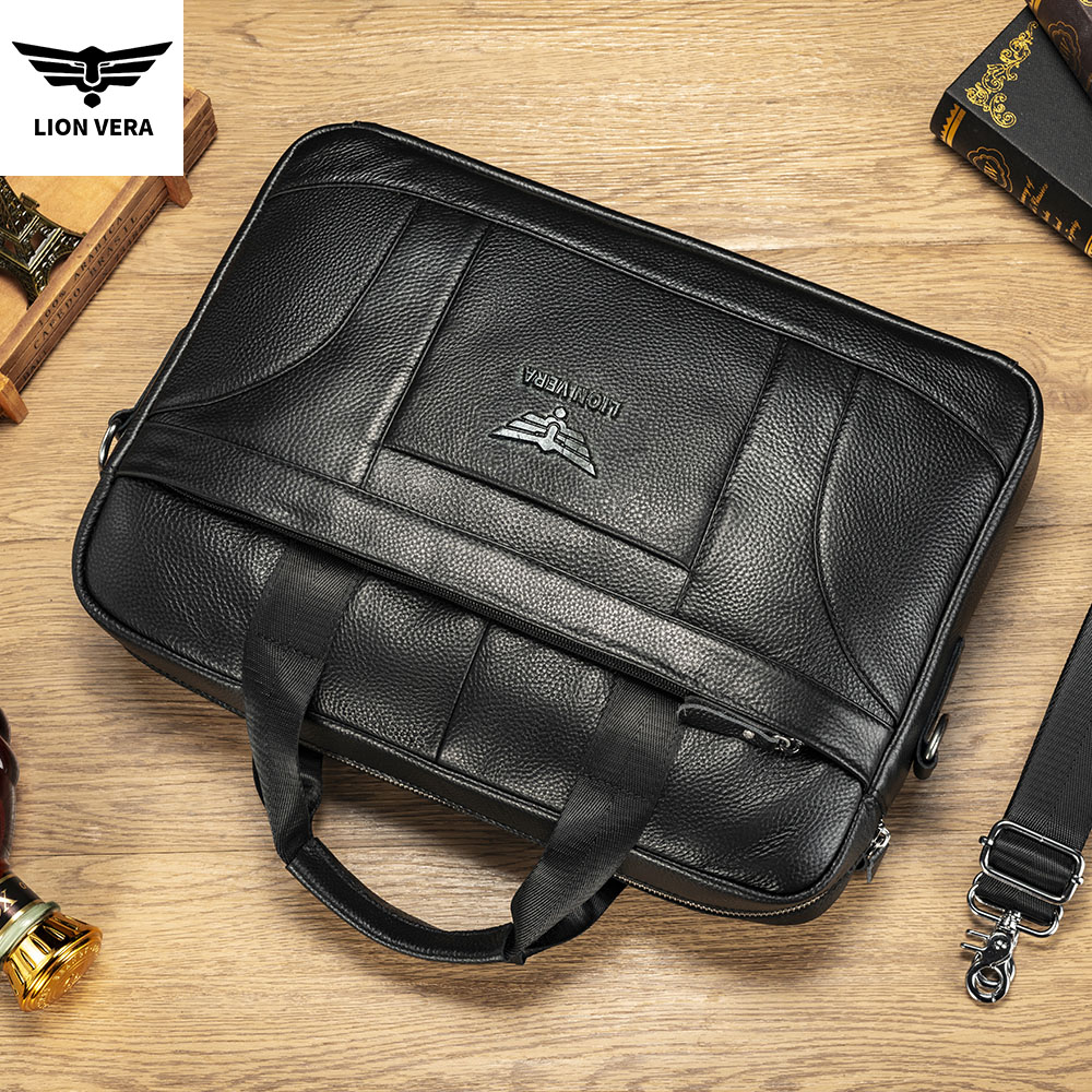 LION VERA กระเป๋าเอกสารหนังแท้ - Luxury Bags For School บทวิจารณ์และราคา
