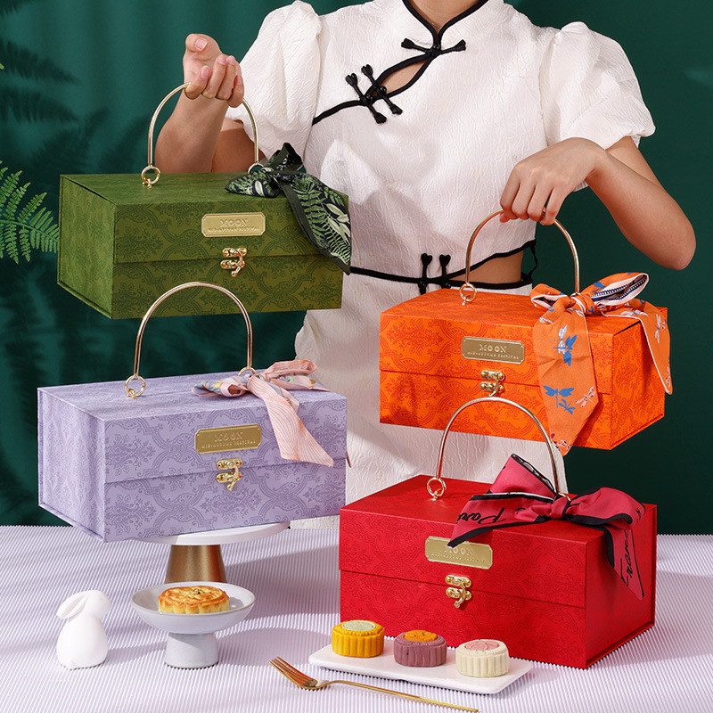 กล่องของขวัญโลหะหลากสีแบบหนา ก - Luxury Bags For School บทวิจารณ์และราคา